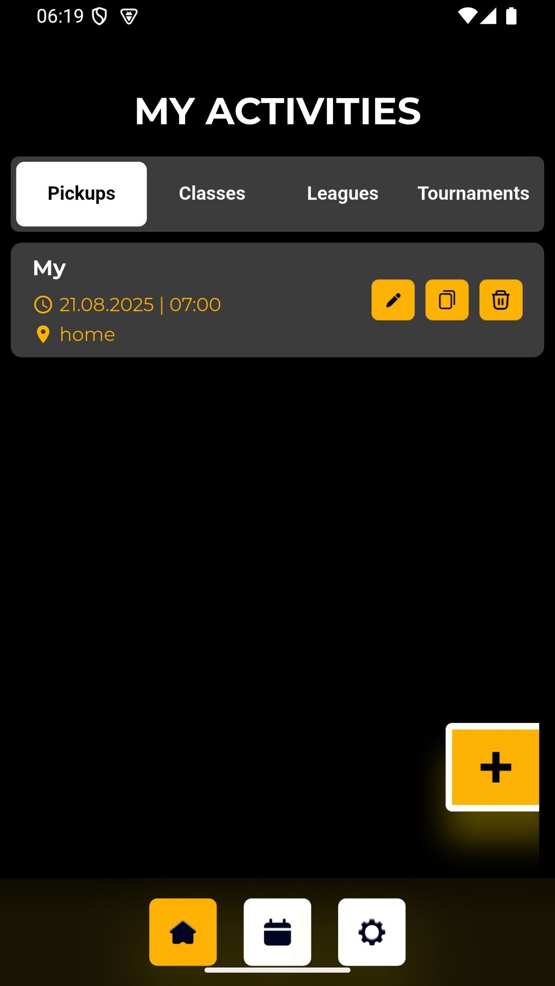 My Activities